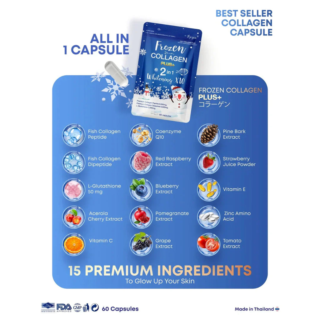 Gluta Frozen Collagen 2 In 1 ( 60  CAP)